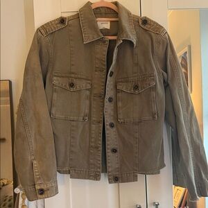 Women's Olive Jean Jacket